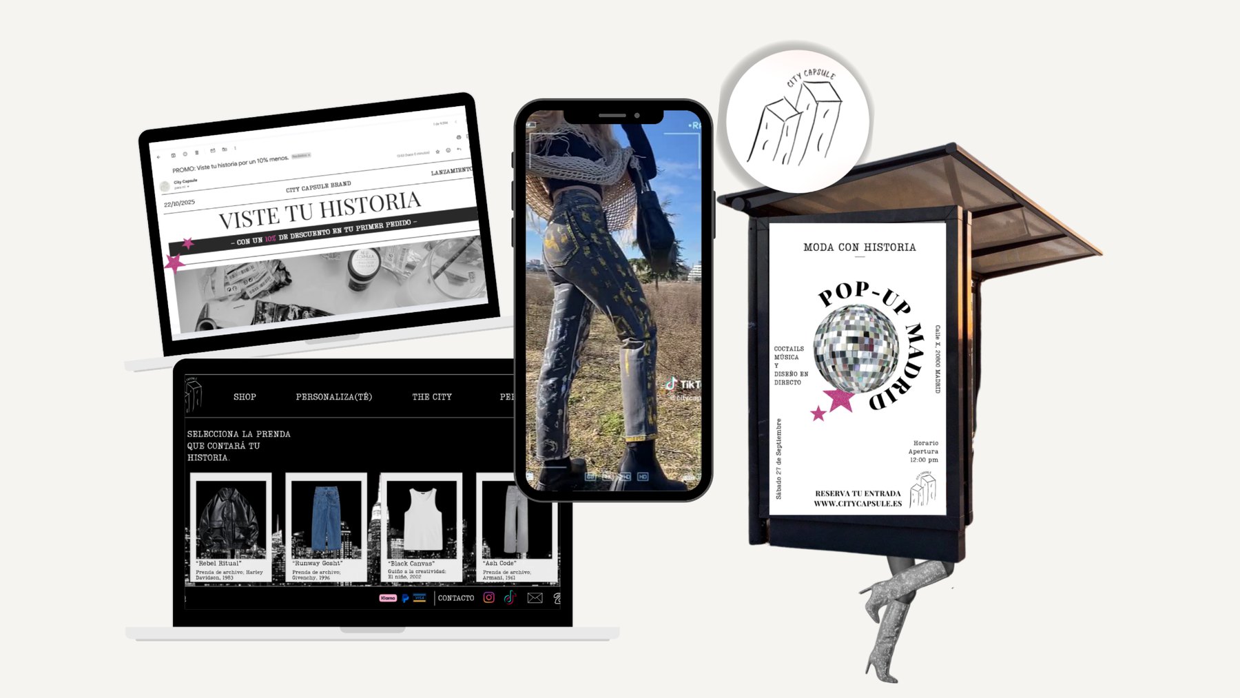 City Capsule Brand: web, contenido y campaña en marquesinas